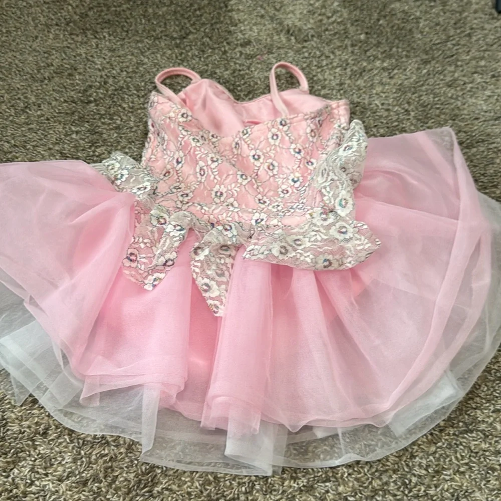 Theatricals Costumes Dance Outfit Pink Lace Tutu